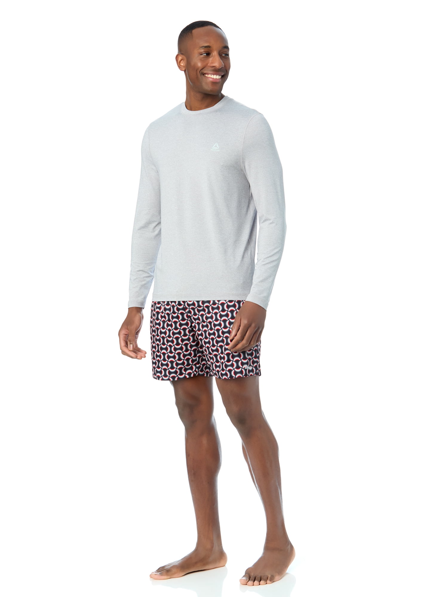 Men's and Big Men's Reebok Long Sleeve Rashguard, Sizes S-3XL