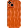thumbnail image 1 of UTAH-Water Ripple Pattern Curly Wave Frame Soft Cute Phone Case Cover for Men Women Girls(iPhone 13,Orange), 1 of 4