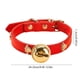 thumbnail image 3 of Collar con cascabeles rojos y banda ajustable para perros pequeños, osos de peluche y gatos. Accesorios y joyería para perros. Collar con cascabel de PU., 3 of 6