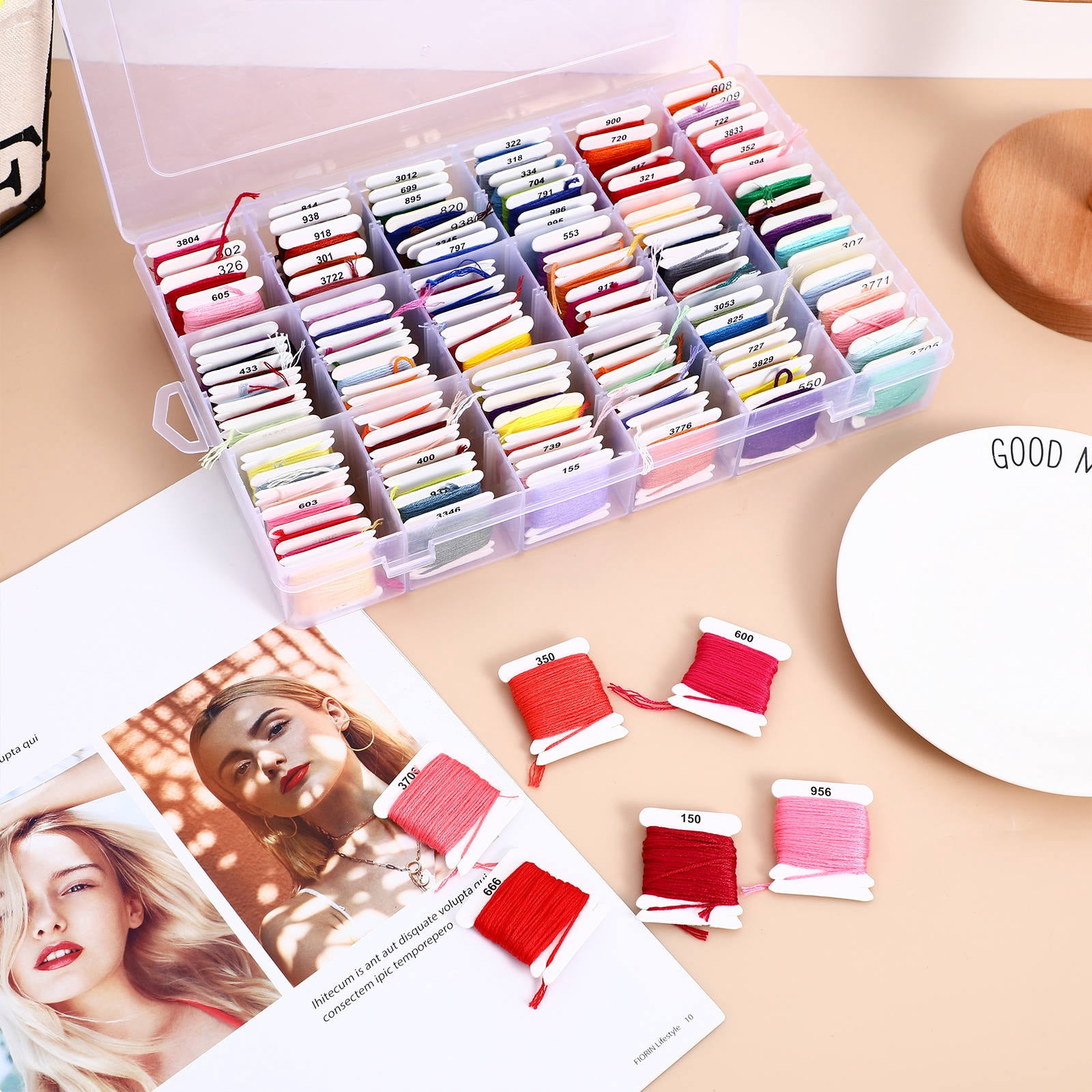 BESTOYARD Cotton Embroidery Floss Multi Color Threads for Cross Stitch and Friendship Bracelet Making