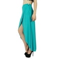 thumbnail image 1 of Bimba Women Asymmetrical Rayon Skirt High Low Skirt, 1 of 7