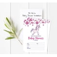 thumbnail image 2 of Inkdotpot 30 Fill In StyleBaby Shower Invitation Cards Unicorn Floral Blank Invites, 2 of 5