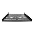 thumbnail image 3 of StarTech.com 1U Vented Server Rack Cabinet Shelf, 20in Deep Fixed Cantilever Tray, Rackmount Shelf for 19" AV/Data/Network Equipment Enclosure w/ Cage Nuts & Screws, 55lbs Weight Capacity - 1U Network Rack Shelf - Rack shelf - black - 1U - 19", 3 of 5