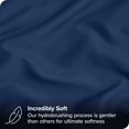 thumbnail image 2 of Bare Home Pillowcase Set - Premium 1800 Collection - Double Brushed - Ultra Soft - King Size, Dark Blue, 4 Count, 2 of 7