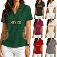 thumbnail image 2 of 2026 New Mexico Soccer Jersey Womens Mexico National Team Graphic Style, Mexican Jersey Soccer T-Shirt, V-Neck Short Sleeve Sport Tee for Travel and Everyday Wearing for Adult, 2 of 6