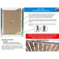 thumbnail image 4 of FenceSource Wave Slat (9 Colors) Single Wall Bottom Locking Privacy Slat for 4', 5', 6', 7' and 8' Chain Link Fence (5 ft, Black), 4 of 4