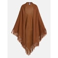 thumbnail image 4 of Scenario Women's Fringe Shawl, Caramelized, 4 of 4