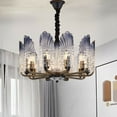 thumbnail image 2 of Luxury Crystal Glass Chandelier Nordic Modern Pendant Lighting Ceiling Hanging Modern Crystal Chandelier LED Glass Pendant Light Ceiling Chain Lamp Living Room 10-Light Dining Room LED Chandelier, 2 of 8