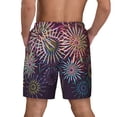 thumbnail image 2 of Lsque Mens Swim Trunks Fireworks2 Pattern - Bathing Suit Compression Liner - Beach Swim Shorts Swimwear - (S-3XL) - Stretch Quick Dry -Small, 2 of 9