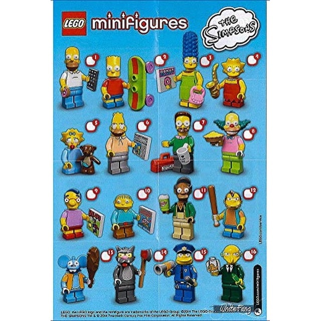 LEGO 71005 La serie Simpson Krusty El payaso Simpson Minifiguras de personajes LEGO LEGO