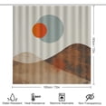 thumbnail image 2 of Boho Mountains Landscape 4 Pcs Shower Curtain Sets Bathroom Sets with Curtain Rug Toilet Cover And U Shaped Mat Mountain Sun Forest Waterproof Shower Curtain for Bathtub Decor, 2 of 8