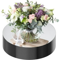 10Pcs Round Mirror Plate, 7.87in Mirror Centerpieces for Tables, Circle Mirror Trays for Wedding Decorations, Party, Wall Decor