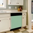 thumbnail image 3 of Aesthetic Emerald Green and White Ripple Dishwasher Magnet Cover Decorative Sticker for Home Cabinet Kitchen 23" x26", 3 of 5