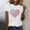 A175 White, variant on Xdegoge 4th of July Faux Rhinestone Flag Heart Graphic T Shirt for Women Short Sleeve Crewneck Patriotic USA Pride Summer Casual Loose Graphic Tees Tops