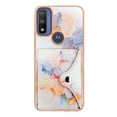 thumbnail image 2 of TECH CIRCLE Stylish Case for Motorola Moto Edge 20 Pro (6.7") - Premium TPU/PU Leather Phone Case [Built-in Wallet Feature] Lightweight Cute Marble Durable Cover, Colorful, 2 of 6