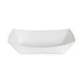 thumbnail image 6 of Restaurantware-Bio Tek 4 Ounce Paper Boats, 50 Disposable #25 Food Trays - PE Lining, Durable, White Paper Food Baskets, For Concession Stands, Picnics, or Fairs, Stackable, 6 of 11