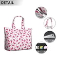 thumbnail image 4 of Weekender Bag with Tropical Watermelon Fresh Summer Prints Large Capacity Travel Tote Bag Lightweight with Cute Fruit Patterns Geometric Design, 4 of 5