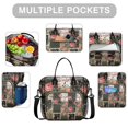 thumbnail image 2 of OBREWU Pioneer Flower Womens Lunch Box for Work,Insulated Large Pioneer Flower Lunch Bag for Women,Loncheras Para Mujer,Leakproof Adult Lunch Bag for Work,Beach,Travel,Picnic,Camping, 2 of 7