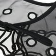 thumbnail image 3 of Collar falso para mujer, joyería de fiesta, collar étnico hecho a mano con bordado de gasa Negro 01, 3 of 8