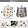 thumbnail image 2 of Yayeee Ashtray with Lid for Cigarette Smokeless Stainless Steel Home Ash Holder, Beige Christmas Box Pattern, 2 of 7