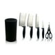 thumbnail image 1 of Set de 4 cuchillos y Tijeras de cocina Match & Enjoy Soporte ABS, 1 of 7