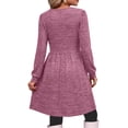 thumbnail image 4 of Fantaslook Square Neck Long Sleeve Dresses for Women Casual Trendy Sweater Dress with Pockets, 4 of 8