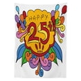 thumbnail image 3 of Ambesonne Cartoon Tablecloth Rectangular Table Cover, Floral Balloon, 52"x70", Multicolor, 3 of 4