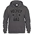thumbnail image 3 of Chandail à Capuchon de Sport « Father's Day » Hockey Dad (Charcoal, Grand), 3 of 4