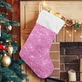 thumbnail image 5 of Coolnut 1 Pack Christmas Stockings 17.7 Inches Pearl Sequins Shiny Glitter Large Size Xmas Cable Stocking Gifts & Decorations for Family Holiday Xmas Party, 5 of 6