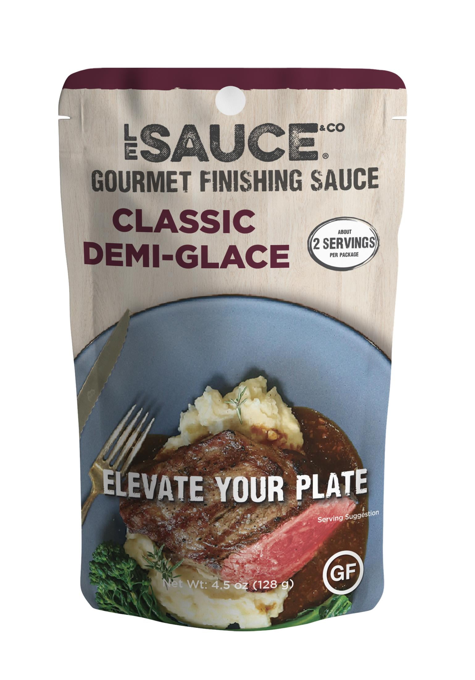 Le Sauce & Co. Gluten Free Classic DemiGlace Sauce, 4.5 oz Pouch