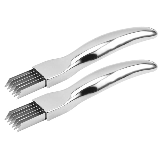 Silk The 2024 New Upgrade Stainless Steel Chopped Green Onion Kitchen Vegetable Cutter Sharp Scallion Shredding Cutter Household Multifunctional Food Slicer Gadget