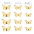 thumbnail image 2 of Gold Butterfly Wall Stickers - 3D Metallic Decor for Parties, Celebrations, Weddings, and Home Accent, Removable & Reusable Adhesive for Versatile Indoor & Event Use, 2 of 5