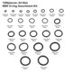 thumbnail image 2 of O-rings Kit, 1200 Pcs 24 Sizes O-ring Kit Assortment Rubber Seal Gasket O-rings, 2 of 5
