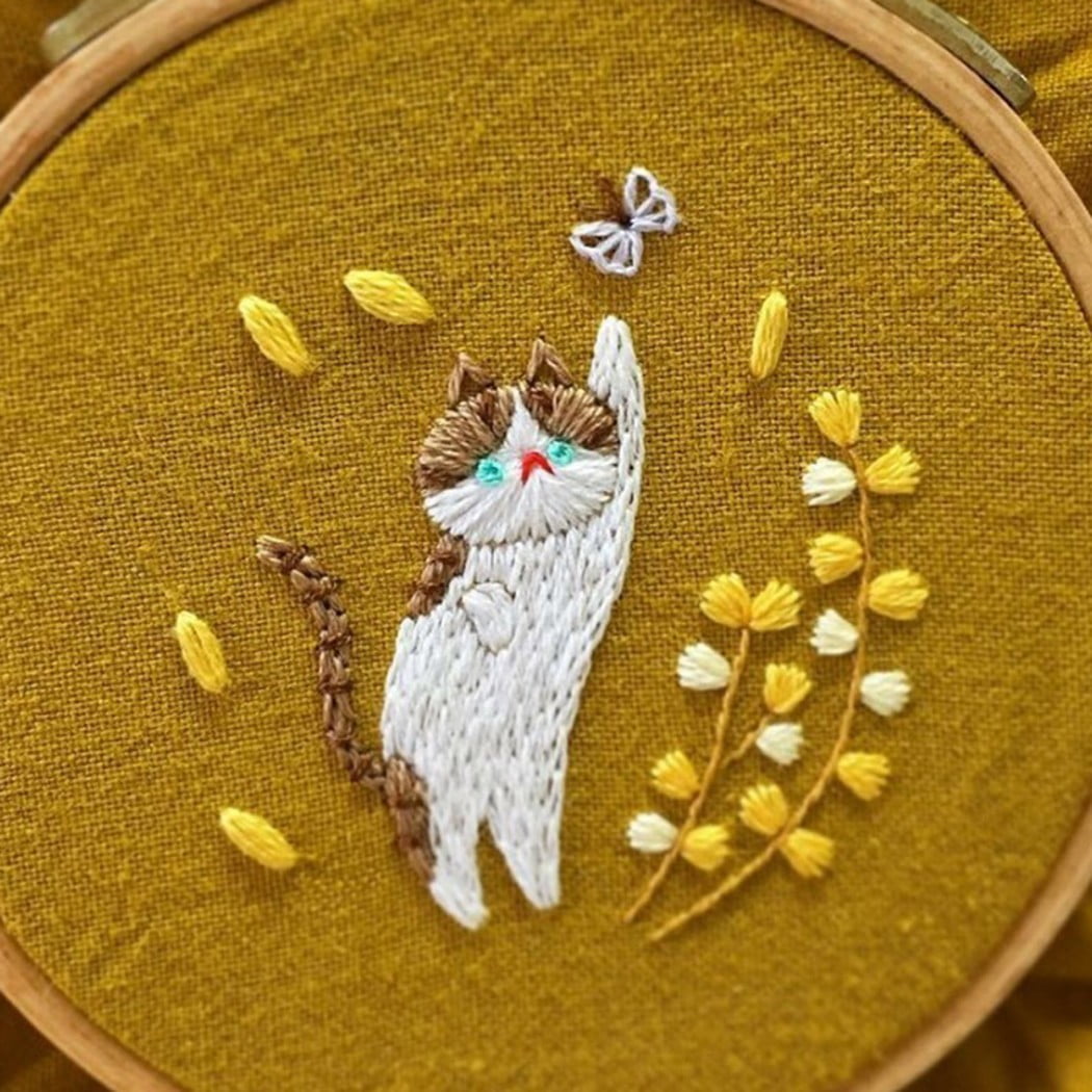 Myfelicity Embroidery Kit, Adult Embroidery Material Set With