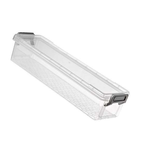Clear Storage Bins with Lids, Stackable Organizing Boxes for School Supplies & Sundry Items Organization