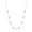 Ruby & Beads, variant on Bezel-Set Created Ruby 16+2" Beaded Station Necklace - Sterling Silver Jewelry for Women or Teens