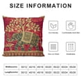 thumbnail image 6 of Nawypu Home Decorations Elephant Bohemian Cushion Cover Set of 2 Handcrafted Patchwork Throw Pillow, Decorative Boho Sofa Cushion Covers for Home &amp; Gift 2pcs 24x24in, 6 of 6