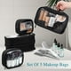 thumbnail image 5 of Stagiant Estuche de maquillaje con ruedas, estuche de maquillaje profesional, organizador de cosméticos de viaje, bolsa de almacenamiento para maquilladores, peluqueros, barberos, con 5 bolsas de aseo, 5 of 5