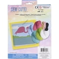 thumbnail image 2 of Colorbok Sew Cute Kit Needlepoint Flamingo, 2 of 2