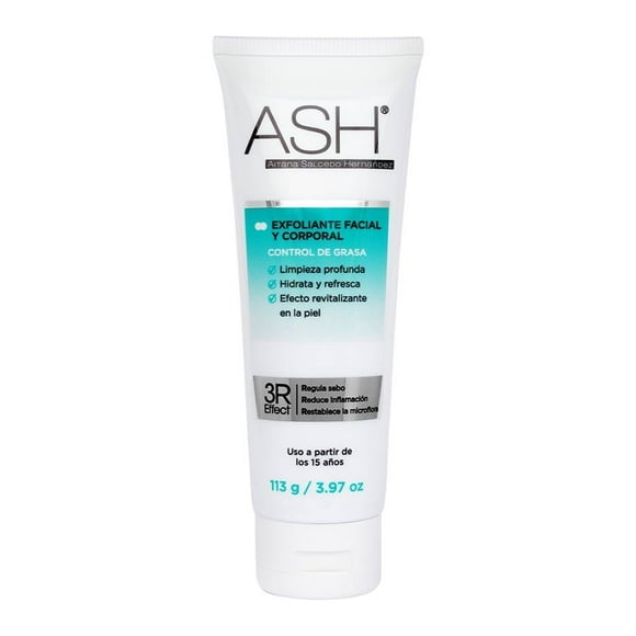 Exfoliante facial y corporal ASH Natural Concept control de grasa 113 g