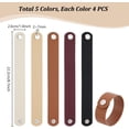 thumbnail image 4 of 20 pulseras de cuero sintético en 5 colores, de 8-3/4 x 1 pulgada, lisas, con broche., 4 of 5