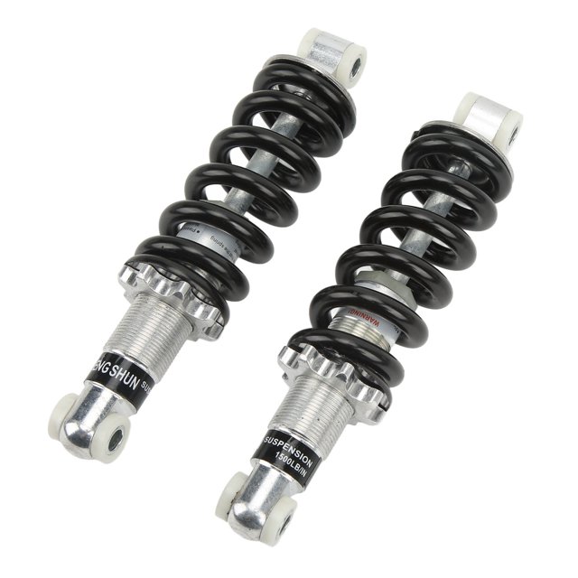 Motorcycle Shock Absorber, Adjustable Spring Pressure High Performance 1 Pair Shock Damper Steel Alloy for Electric Bike
