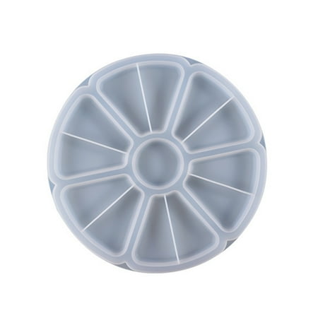 

Xunyuan Nut Plate Mold Exquisite DIY Silicone Epoxy Resin Petal Fruit Tray Mould for Home