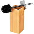 Toilettree Inclosure ToiletTree Products Toilet Brush with Stainless Steel Handle Bamboo ...