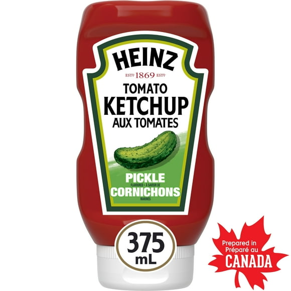 Heinz Pickle Ketchup, 375 mL Bottle, E-HEINZ HNZ KETCH PKL 375ML