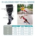 thumbnail image 2 of 2 Pairs Copper Compression Socks for Women & Men Circulation 15-20 mmHg Knee High- Better Blood Flow, Swelling, Best Support for Medical, Running, Nursing, 2 of 7