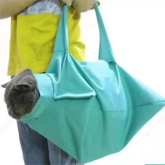 Comfy Soothing Cat Carrier Cat Carrier Pouch Bag Anti-Scratching Grooming Pouch Tote Bag, Cat Carrier Pouch for Claw Care Nail Trimming - Washable and Folds