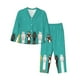 thumbnail image 1 of Balery Cute Cat Paw And Dog Conjunto de Pijama con Estampado para Mujer, Conjunto de Dos Piezas con Manga Larga, Ropa de Dormir Suave con Bolsillos, Pijamas Cómodos-Medium, 1 of 7