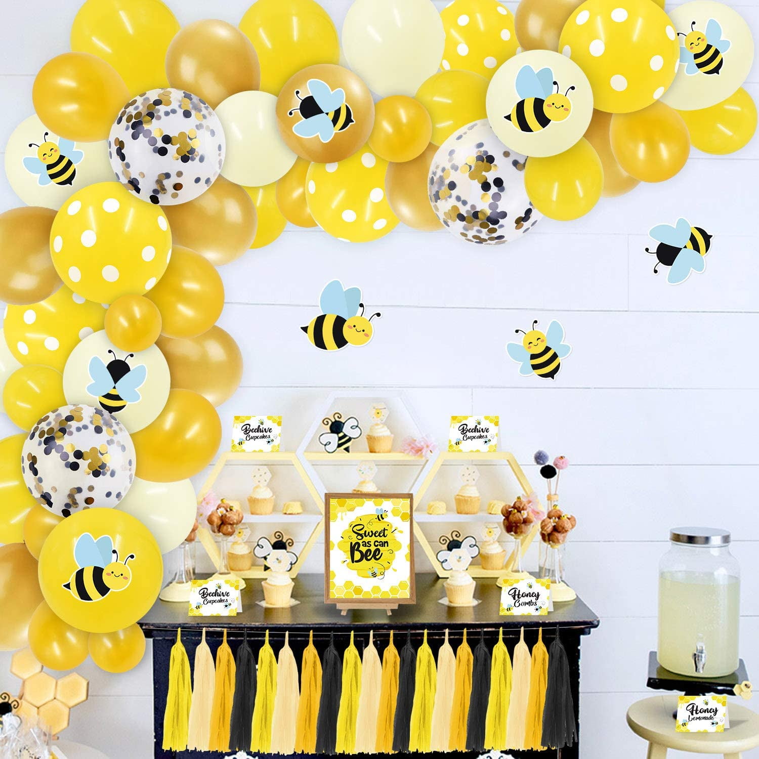 Paper & Party Supplies Party Supplies Bumble bee Happy beeday theme