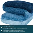 thumbnail image 3 of Manta PAVILIA Fluffy Sherpa Ombre 130 x 150 cm, color azul marino, 3 of 7